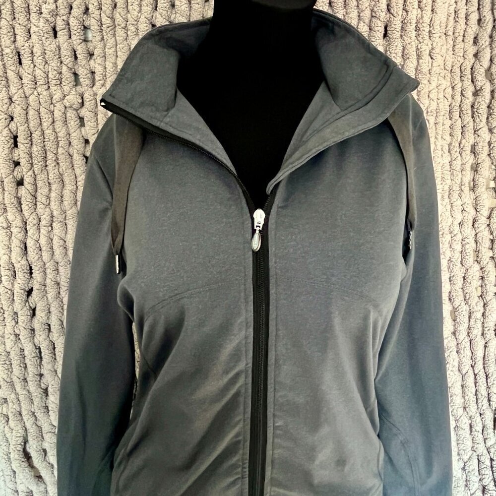 Summit Grey Zip-Up Hoodie Size Large - Picture 3 of 15